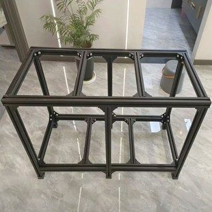 鱼缸架子专用底柜铝型材铝合金框架定制龟缸框架DIY 水族箱子底座