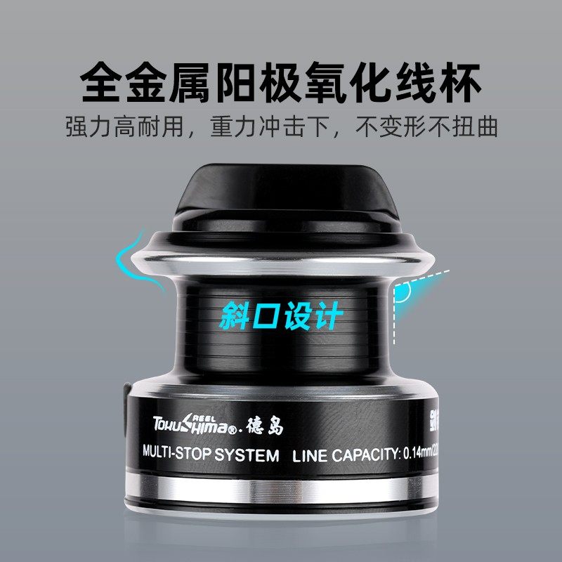 德岛鱼轮全金属 HY500迷你轮路亚微物纺车轮海钓轮小型渔线轮矶钓