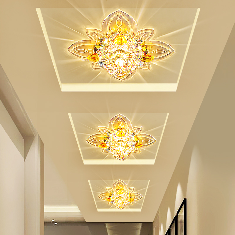 现代简约过道灯走廊灯嵌入式LED入户玄关门厅楼道阳台灯明装暗装