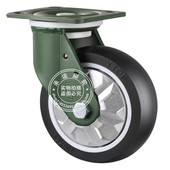 重型防缠绕刹车万向轮工业设备聚氨酯PU万向轮推车脚轮防绕线轮子