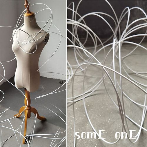 编织材料 白粗硬造型铝丝 原设计师造型diy饰品配件手工串珠材料