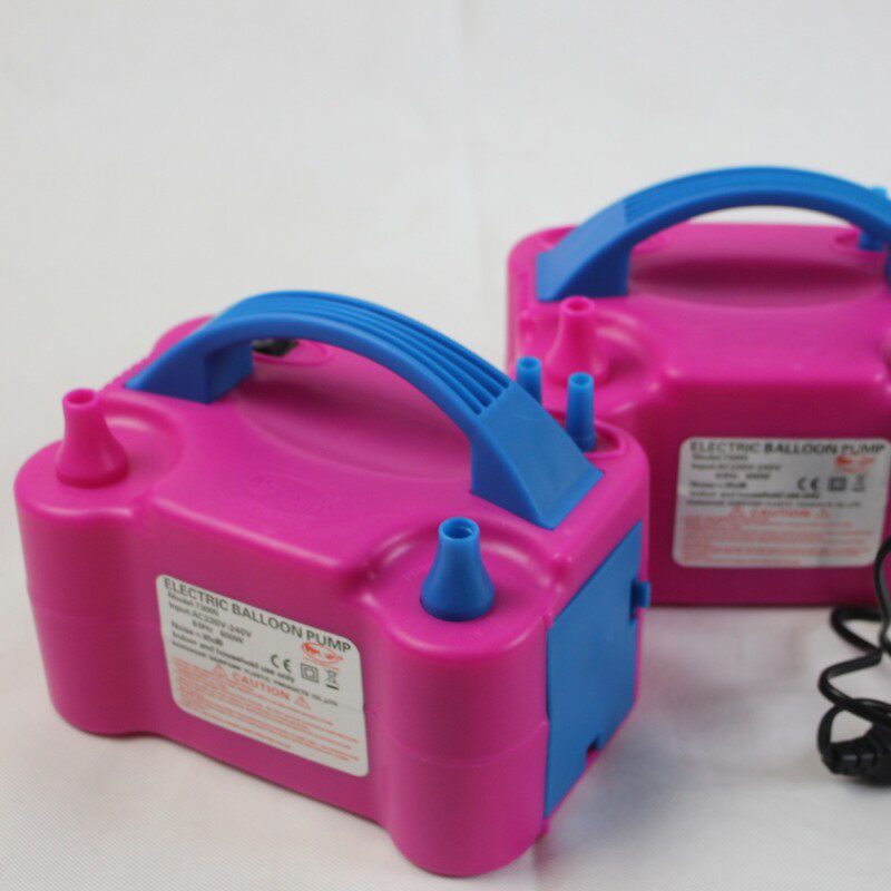 气球充气泵 电动打气筒吹汽球工具汽球充气机打气机器双孔电动式