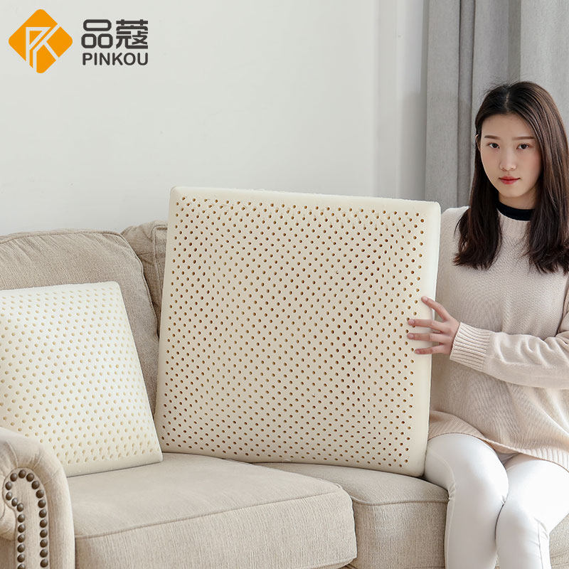 泰国乳胶床上靠垫抱枕沙发卧室床头枕大靠枕床靠背垫可拆洗棉外套