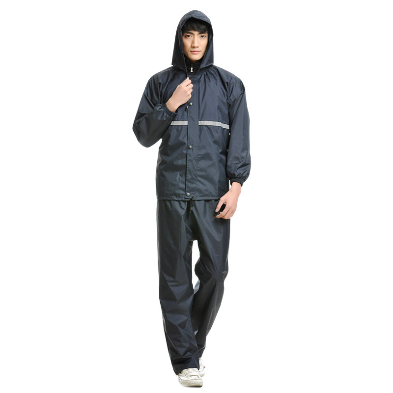 包邮防水防雨时尚雨衣雨裤套装加厚双层舒适软面料 电动车户外
