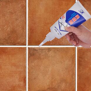 2支装白色美缝剂瓷砖地砖专用厨房防水防霉墙缝填缝剂填充勾缝剂