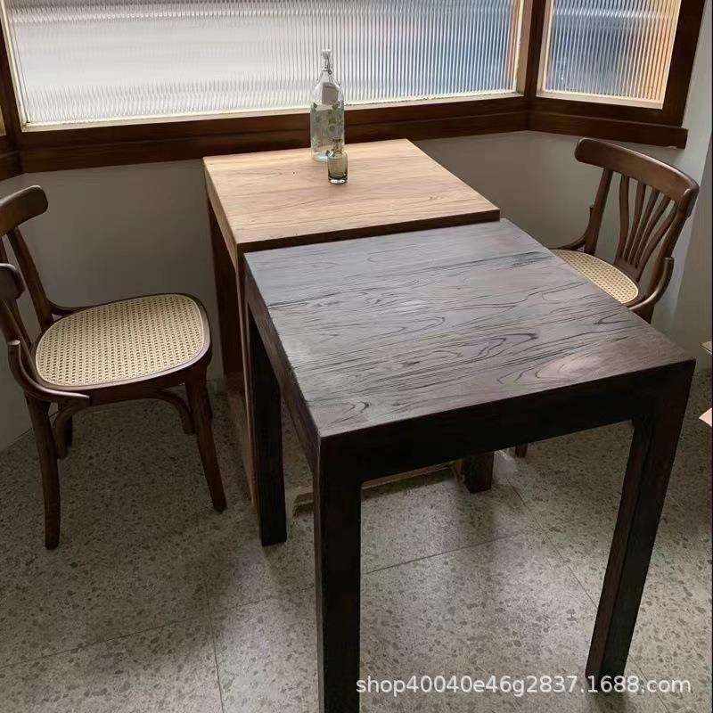 新中式老榆木炕几榻榻米茶几飘窗桌实木餐桌办公室老榆木茶桌
