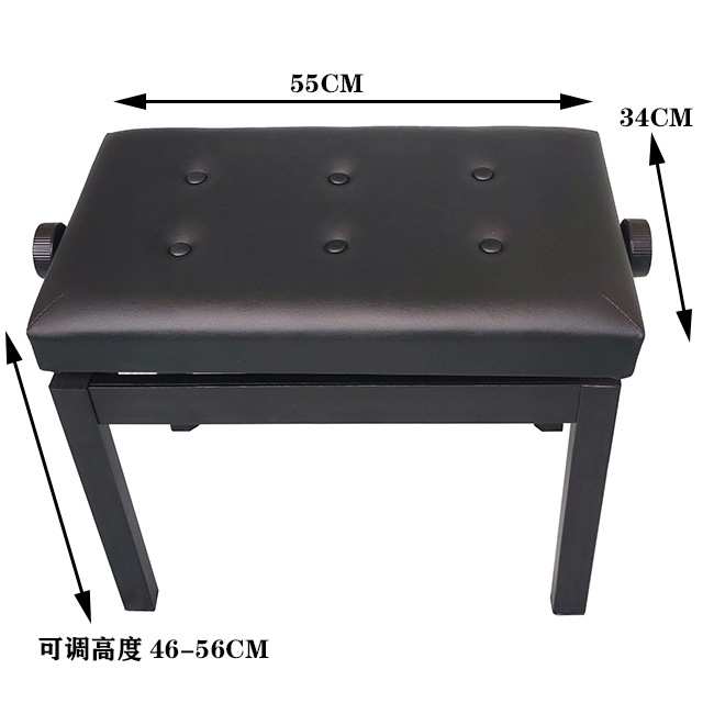 升降钢琴凳单人黑色/棕色/白色钢琴椅子电子琴凳演奏电子琴凳椅子