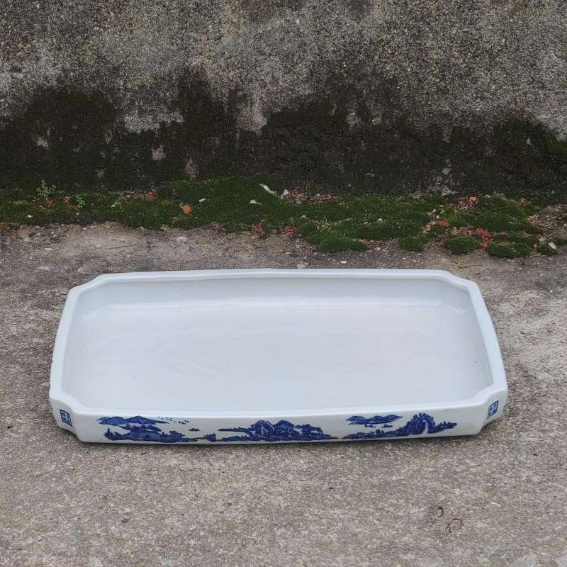 陶瓷花盆托盘园艺加厚托水盆园林造景假山盆花盆水培植物多肉盘