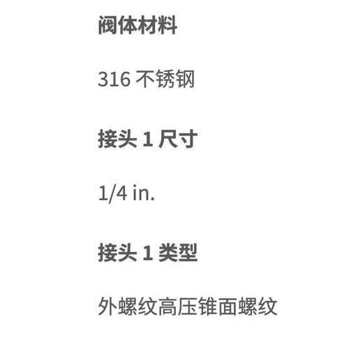 世伟洛克CN4HM4NF15不锈钢IPT转换接头1/4in外螺纹高压锥形内螺纹