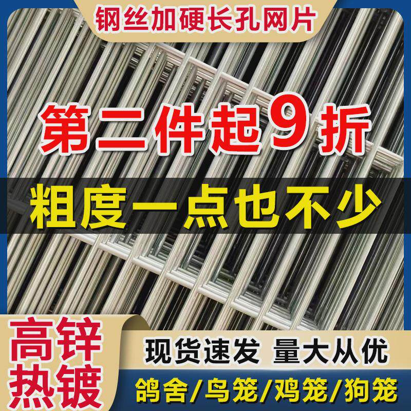 热镀锌铁丝网片长孔小网格家用养殖鸡鸭鹅兔笼鸽舍防黄鼠狼麻雀