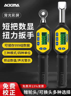艾德玛数显扭力扳手高精度数显力矩扭矩扳手可数据存储维修工具