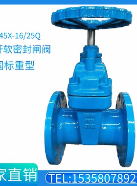 Z45X-16Q暗杆弹性座封软密封法兰闸阀消防自来水阀门DN100150200