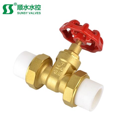 全铜玉环PPR活接闸阀PE升降式4分20管6分闸门表前闸阀门热熔闸阀