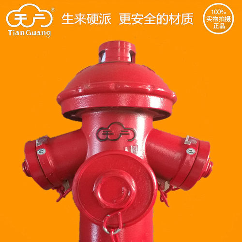 直销天广牌4寸室外消防地上式消火栓消防栓灭火栓65水带接扣SS100