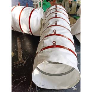 散装机水泥伸缩布袋加厚耐磨帆布干灰煤粉下料口布袋抽尘帆布管