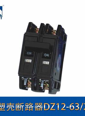 老款老式DZ12-60黑色外壳断路器 2P 20A 32A 63A空气开关40A60A