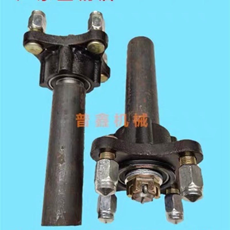 四孔五孔手推轮马车轮牵引拖车轮力车轮轴铸铁轴头4孔5孔钢圈半轴