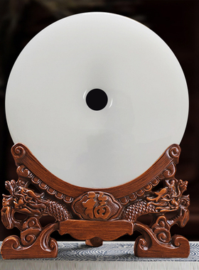 天然玉石平安扣摆件家居客厅玄关电视柜装饰摆设公司开业乔迁礼品