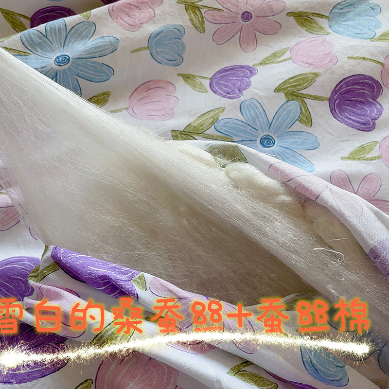 果断自留~仅一批 售完无补 3斤/5斤春秋季舒适柔云朵棉蚕丝春夏被