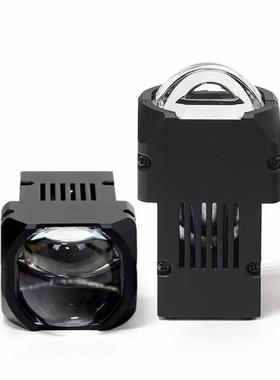 跨境汽车LED大灯前大灯1.5寸三光矩阵透镜汽车改装双光矩阵远近