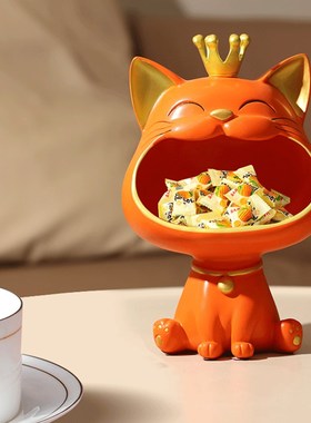 招财猫入户门口钥匙收纳小摆件家居玄关客厅电视柜茶几酒柜装饰品
