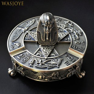 埃及法老复古家用带盖大号烟灰缸创意个性潮流多功能时尚男生礼品