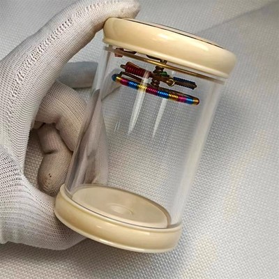 海派虫具杨连平制 德国密胺60口径独孔蝈蝈罐 鸣虫罐 爬宠用具 蛉