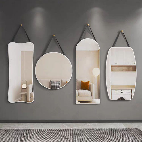 全身镜壁挂式穿衣落地镜卧室家用宿舍衣柜贴墙免打孔门后全身镜子