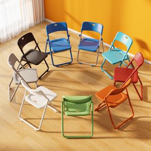 可折叠小凳子家用塑料椅子客厅小板凳多功能便携式会议椅靠背躺椅