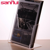 创意资料展示架折页架透明彩页架宣传资料盒前台宣传架展会资料座