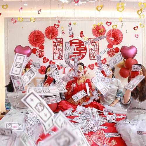 婚礼喷钱创意接亲道具