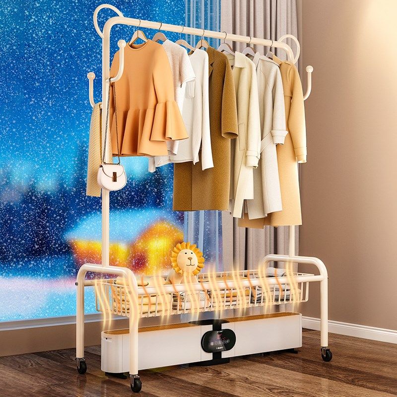 踢脚线取暖器烘衣架专用晾衣架落地卧室贴脚线家用烘干一体凉衣架