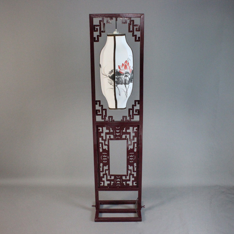 中式宫灯路引汉唐婚礼仿古铁艺三个灯笼路引红羊皮婚庆道具