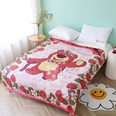 单人竹纤维盖毯夏季 办公室午睡沙发毯纱布四层冰丝凉感毛巾被 薄款