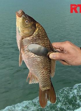 rti夹鱼器便携控鱼器不锈钢钓鱼钳轻便抓鱼器控鱼钳防滑鱼夹子