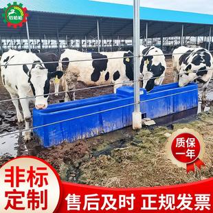 不锈钢方底加厚牛羊恒温饮水槽电加热自动补水自动加热饮水器