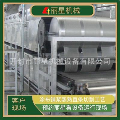 自动化粉皮机24小时可产三吨干粉皮，丽星粉皮设备适合办厂使用