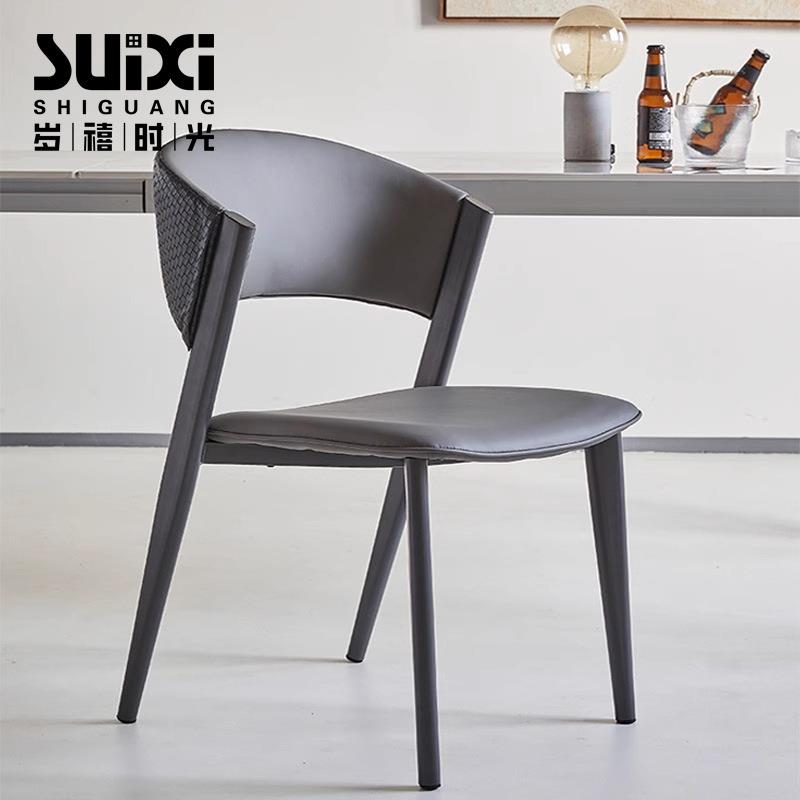 北欧餐椅家用现代简约小户型设计师轻奢酒店样板房凳休闲网红椅子