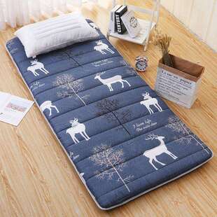 床垫学生宿舍单人0.9m床上下铺褥子折叠地铺睡垫90x190cm四季款