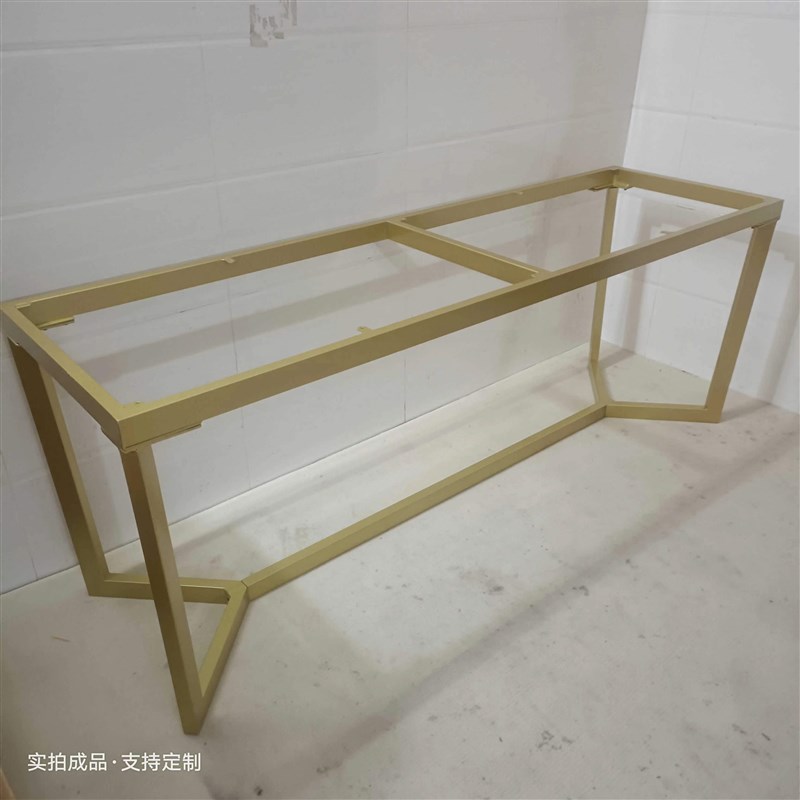 桌子钢支定定做茶几餐桌书桌底座架制铁艺不锈腿金属桌脚桌腿架子