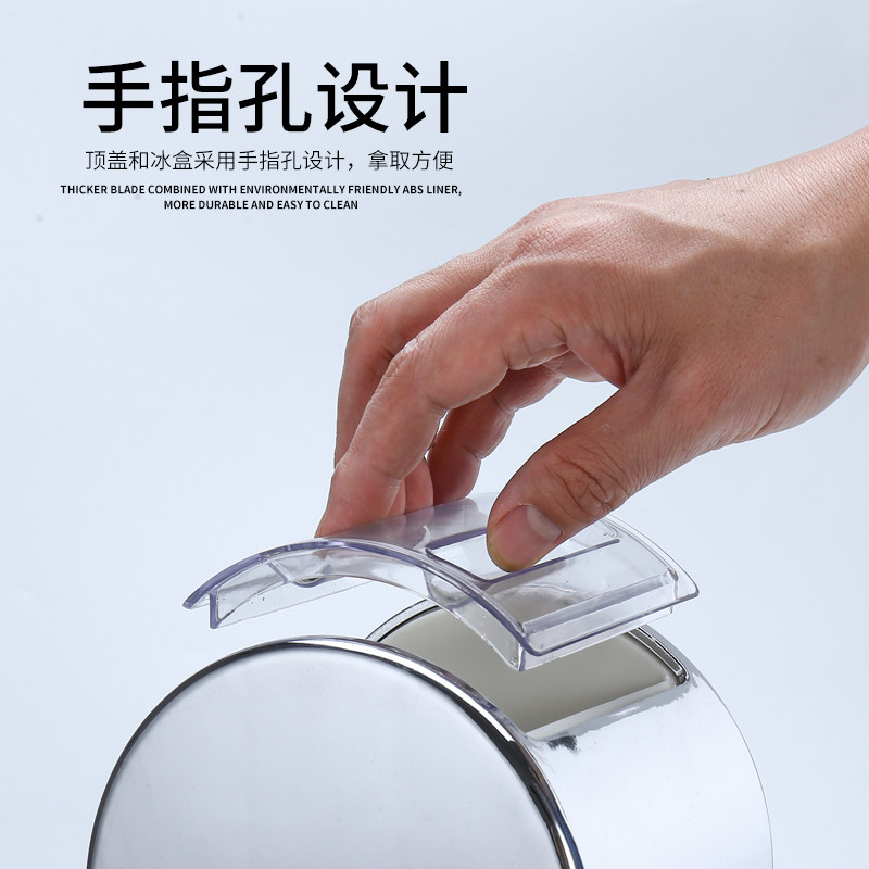 鸡尾酒冰冰颗粒机沙块器商用刨吧酒冰机手摇碎冰机手动刨冰机