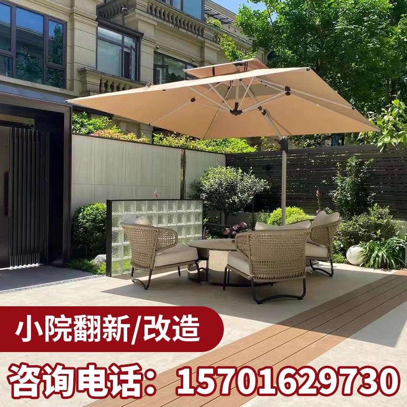 北京板院设计施工别外花园景观改造户墅露台阳台地庭小院装修翻新