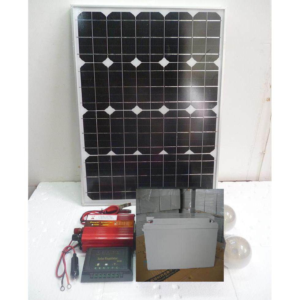 野外200W250W太阳能发电机组太阳能发电站12V和220V输出可以移动
