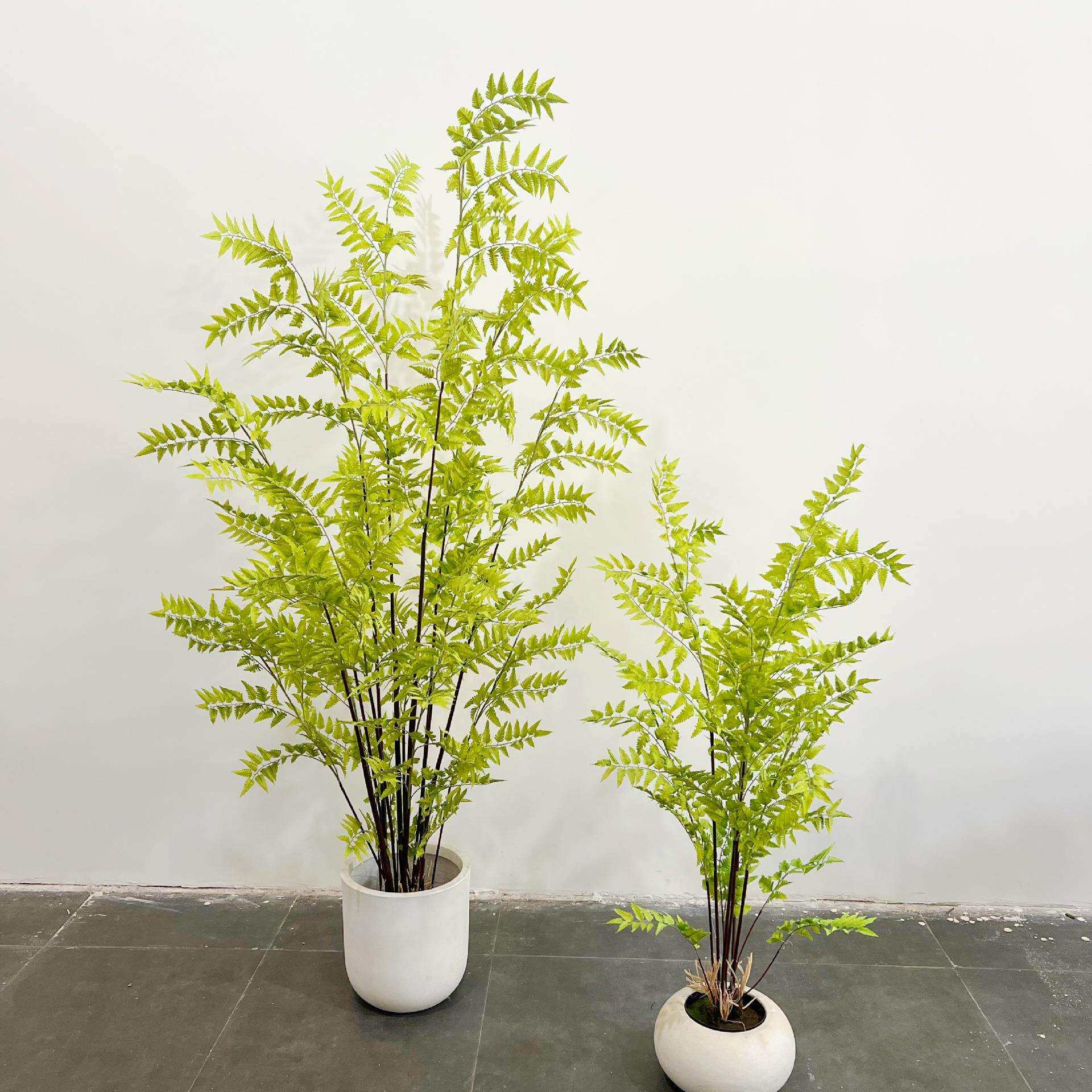 绿植羊齿蕨落地盆栽室内大型仿真植物摆件客厅蕨类植物工程造景