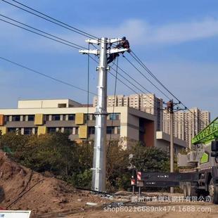 出售镀锌钢桩基础电力钢杆钢管杆型号设计