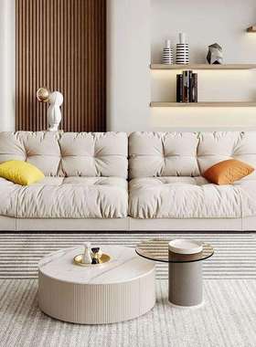 意式极简科技布艺云朵沙发客厅小户型简约现代奶油风baxter网红款