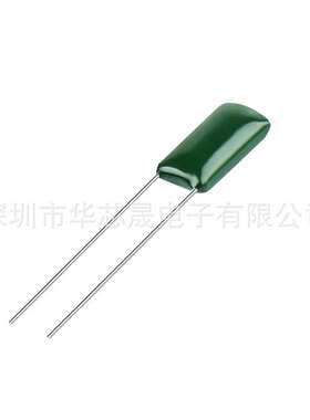 CL11涤纶电容 2A273J 100V273J 27NF 0.027UF 直插电容器 绿色