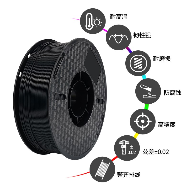3D打印耗材PA尼龙1.75mm abs材料3d打印机耗材料 1kD 3g打印笔材