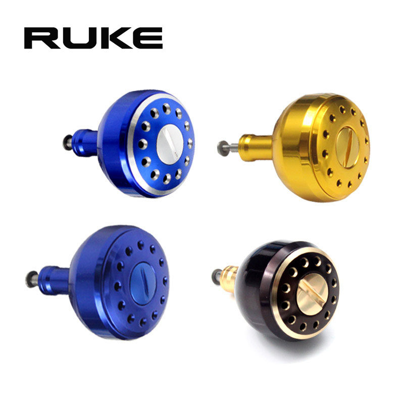 RUKE路亚轮改装配件球型握丸带轴杆DIY纺车轮单摇通用握丸摇把图片