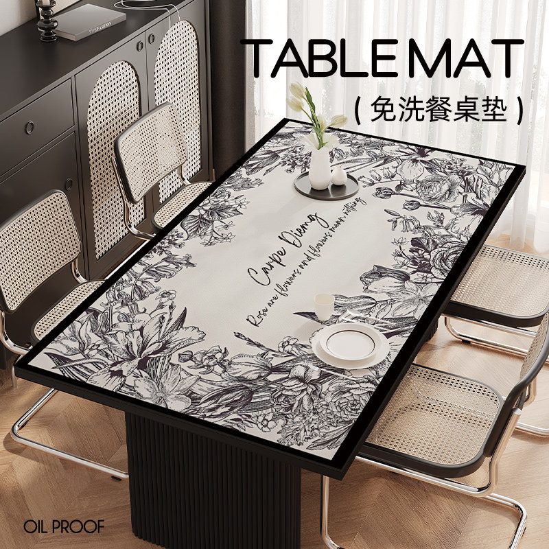 浪漫花卉防水防油防烫隔热餐桌垫PVC皮革新款桌布茶几垫子书桌垫,居家布艺,桌布,淘宝优惠券,粉丝福利购,淘宝优惠卷